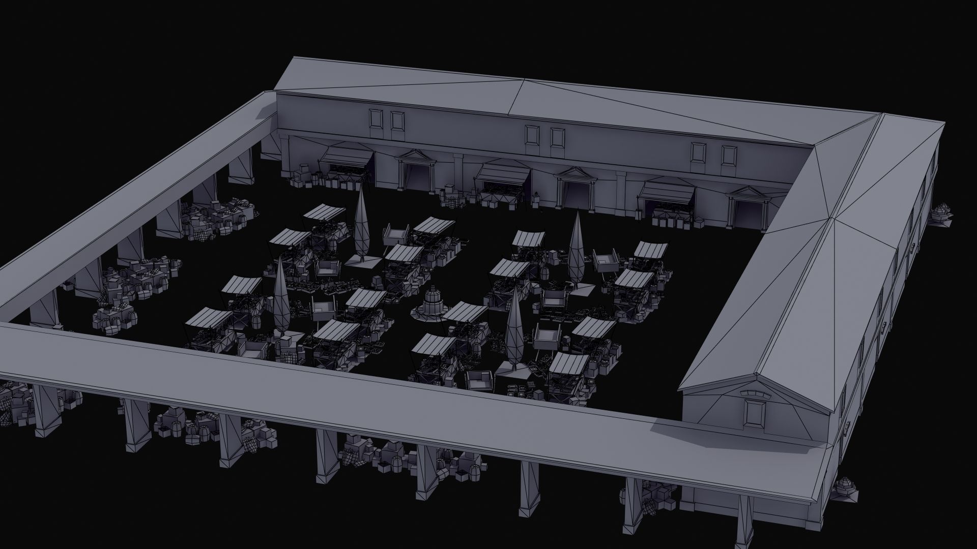 Ancient Marketplace 3D model_47
