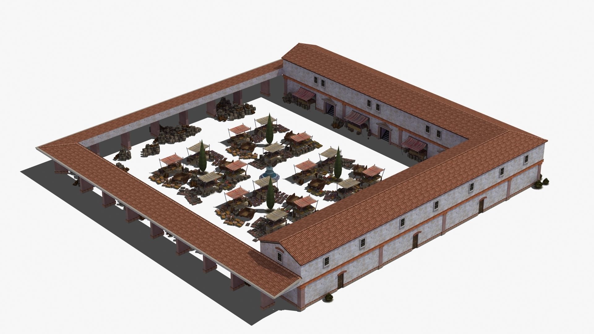 Ancient Marketplace 3D model_19