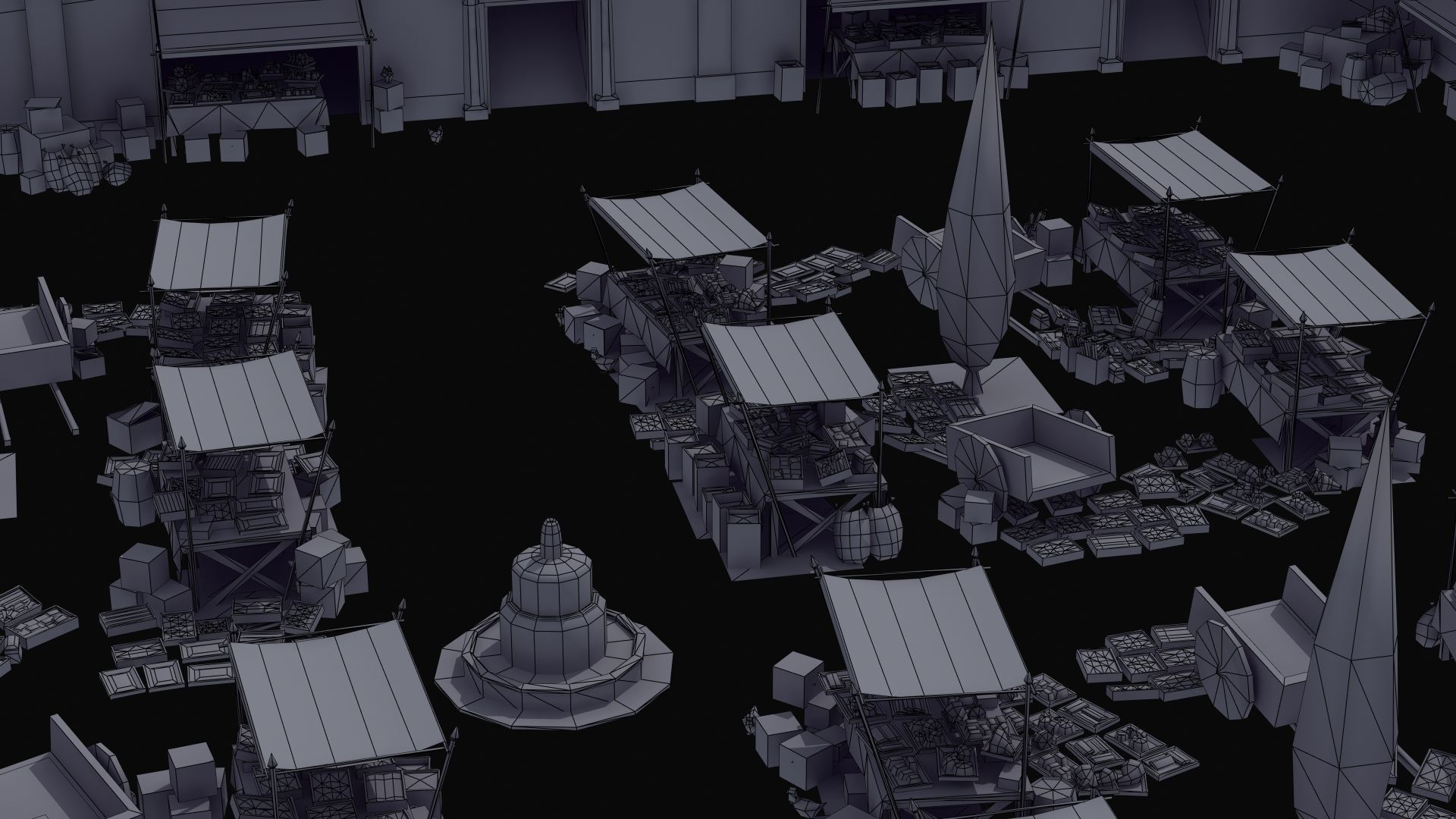 Ancient Marketplace 3D model_45