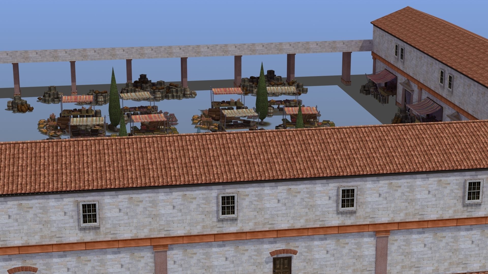 Ancient Marketplace 3D model_13