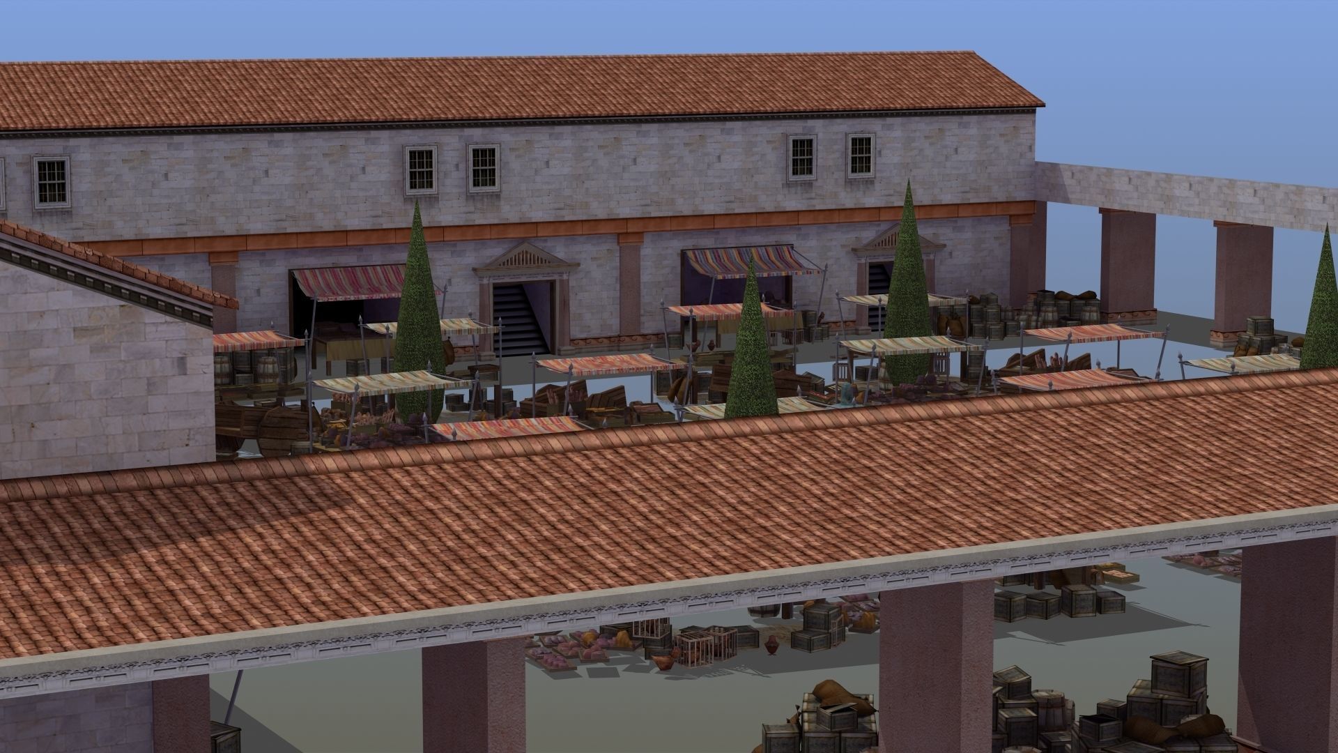 Ancient Marketplace 3D model_5
