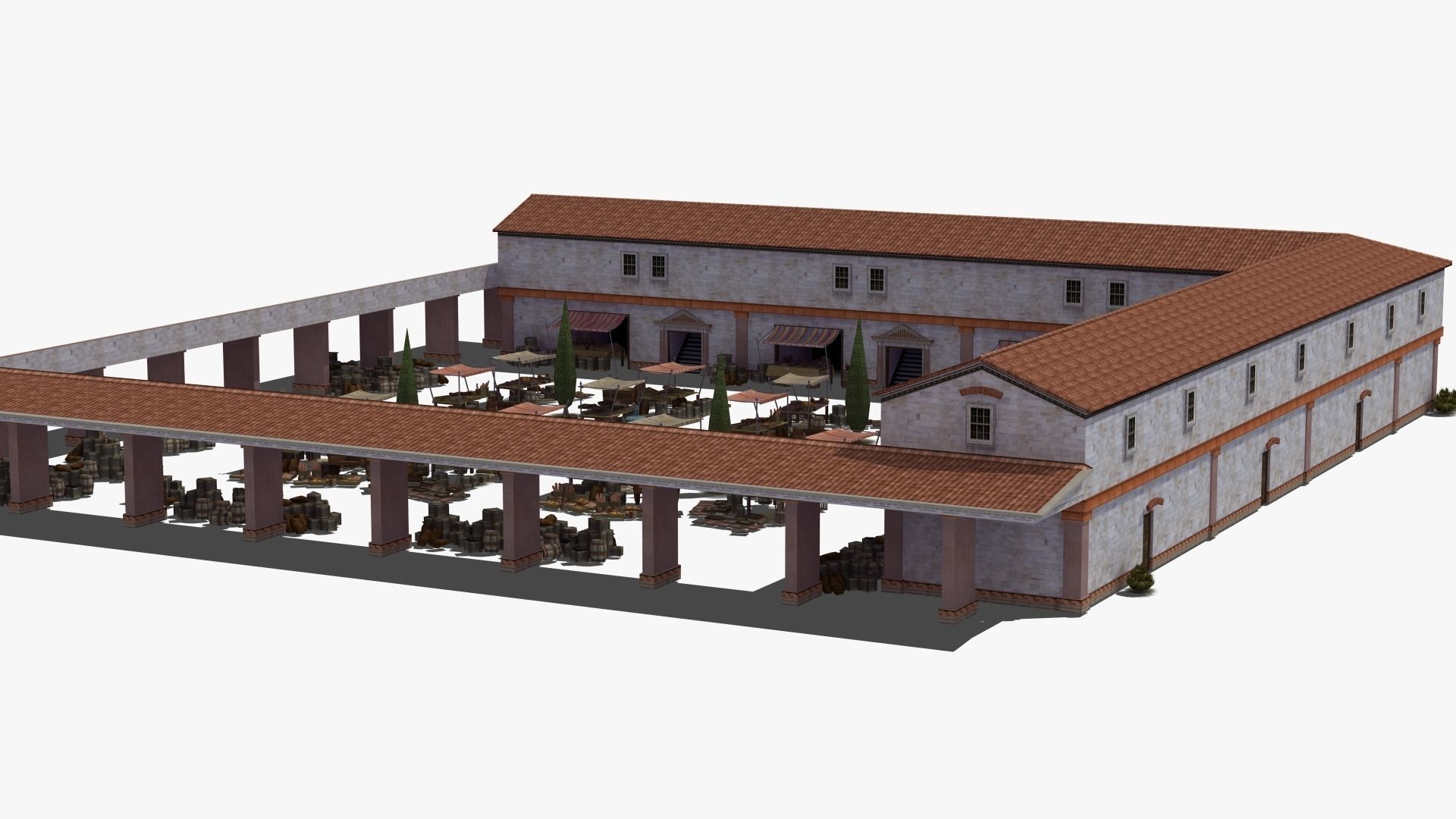 Ancient Marketplace 3D model_27