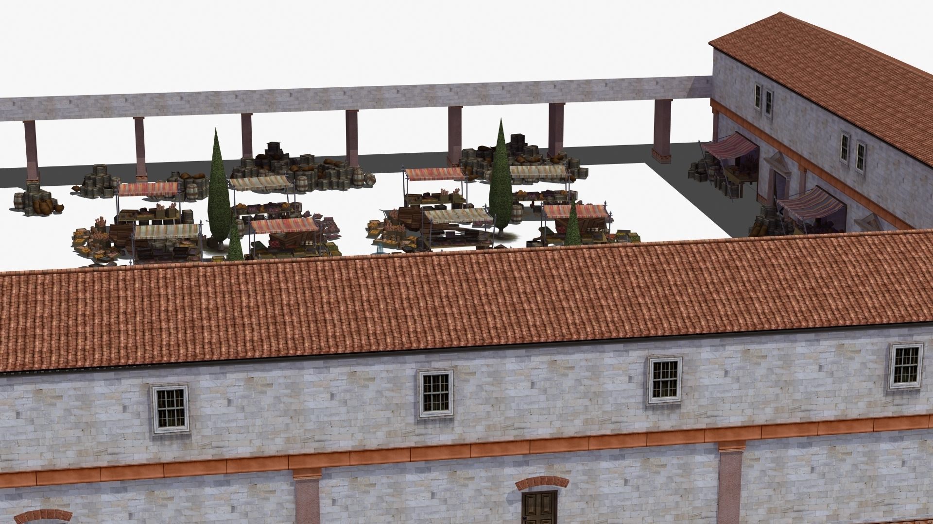 Ancient Marketplace 3D model_32