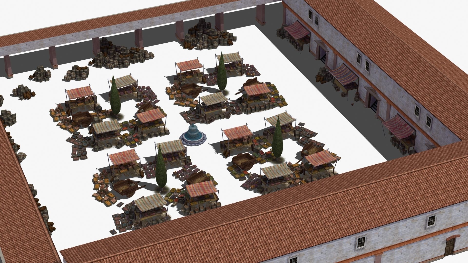 Ancient Marketplace 3D model_20