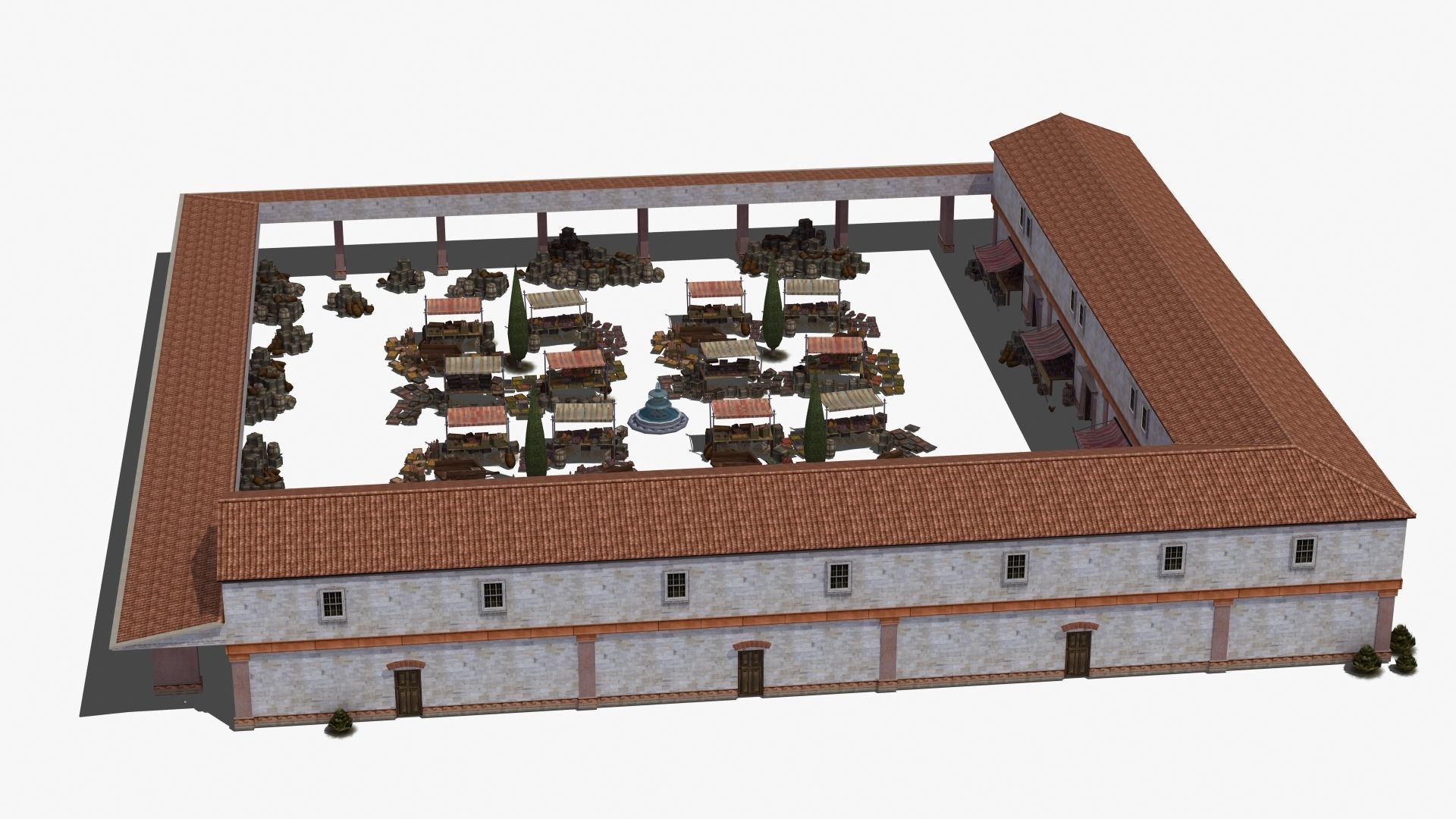 Ancient Marketplace 3D model_33