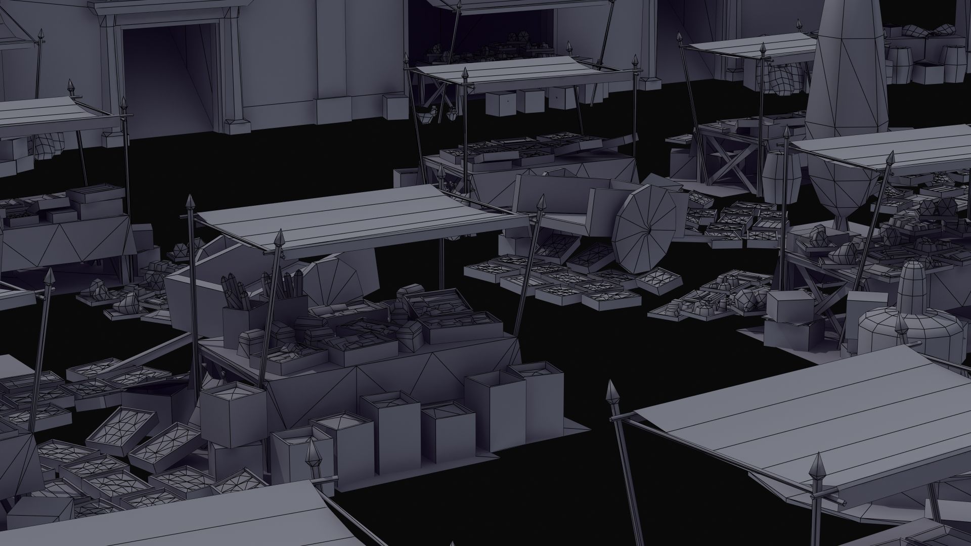 Ancient Marketplace 3D model_42