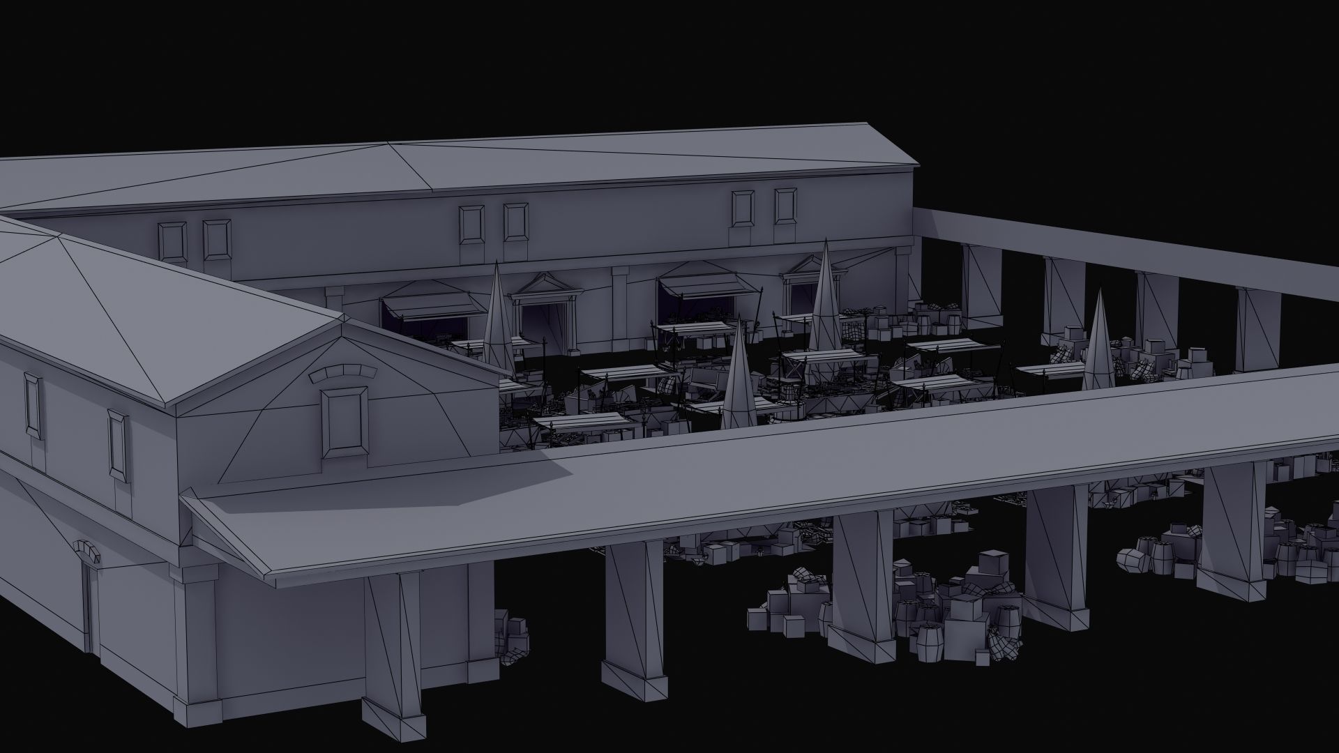 Ancient Marketplace 3D model_44