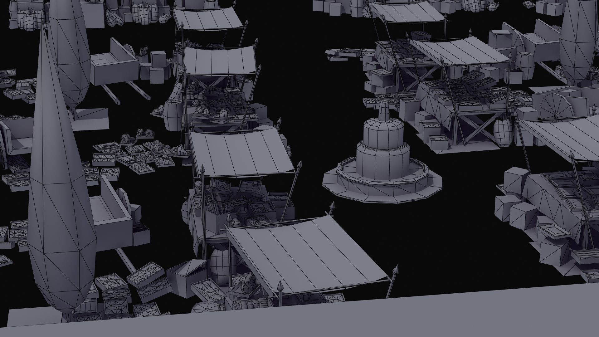 Ancient Marketplace 3D model_41