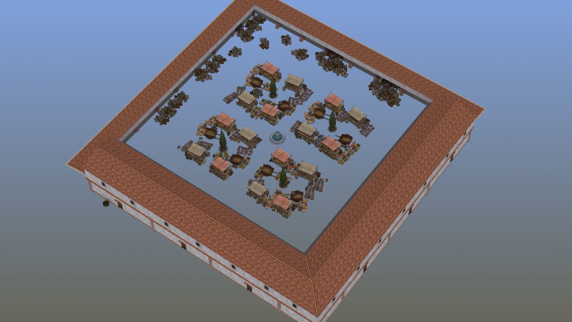 Ancient Marketplace 3D model_16