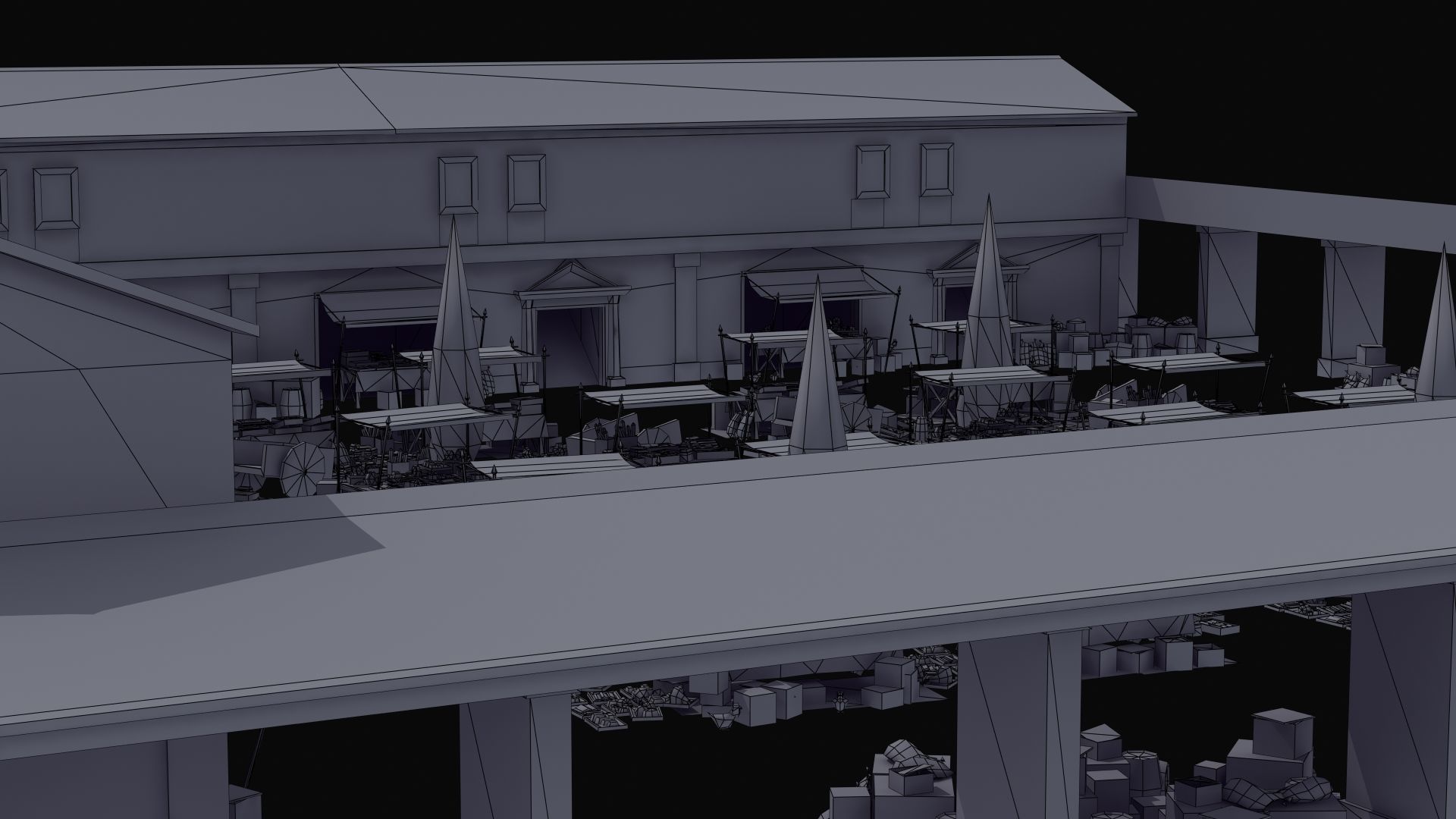 Ancient Marketplace 3D model_43