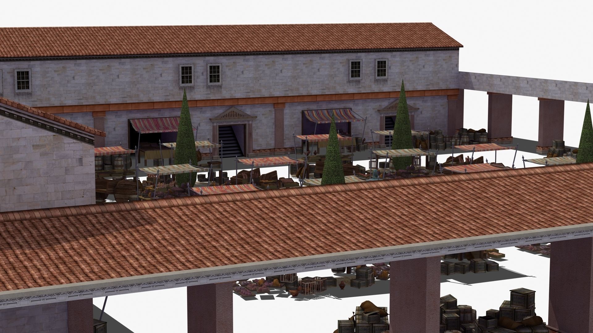 Ancient Marketplace 3D model_24