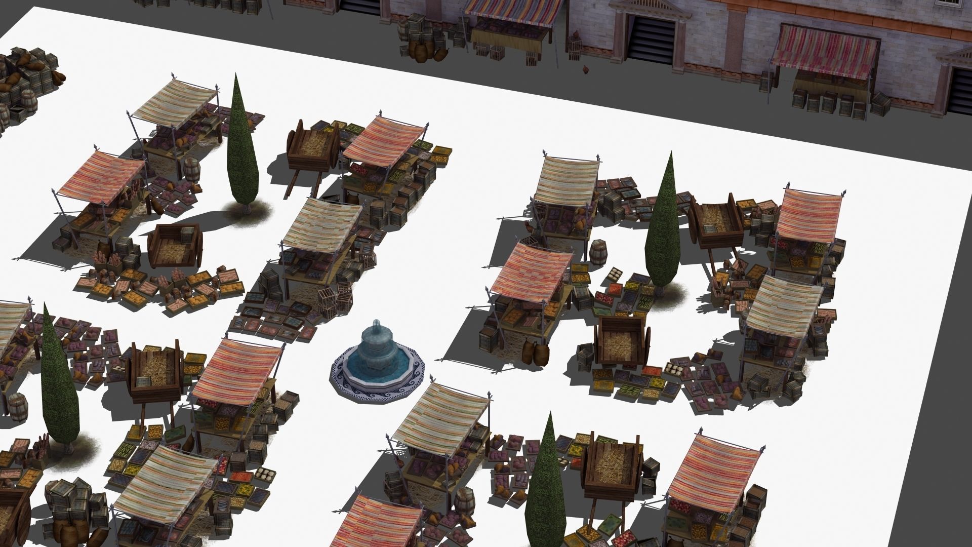 Ancient Marketplace 3D model_30
