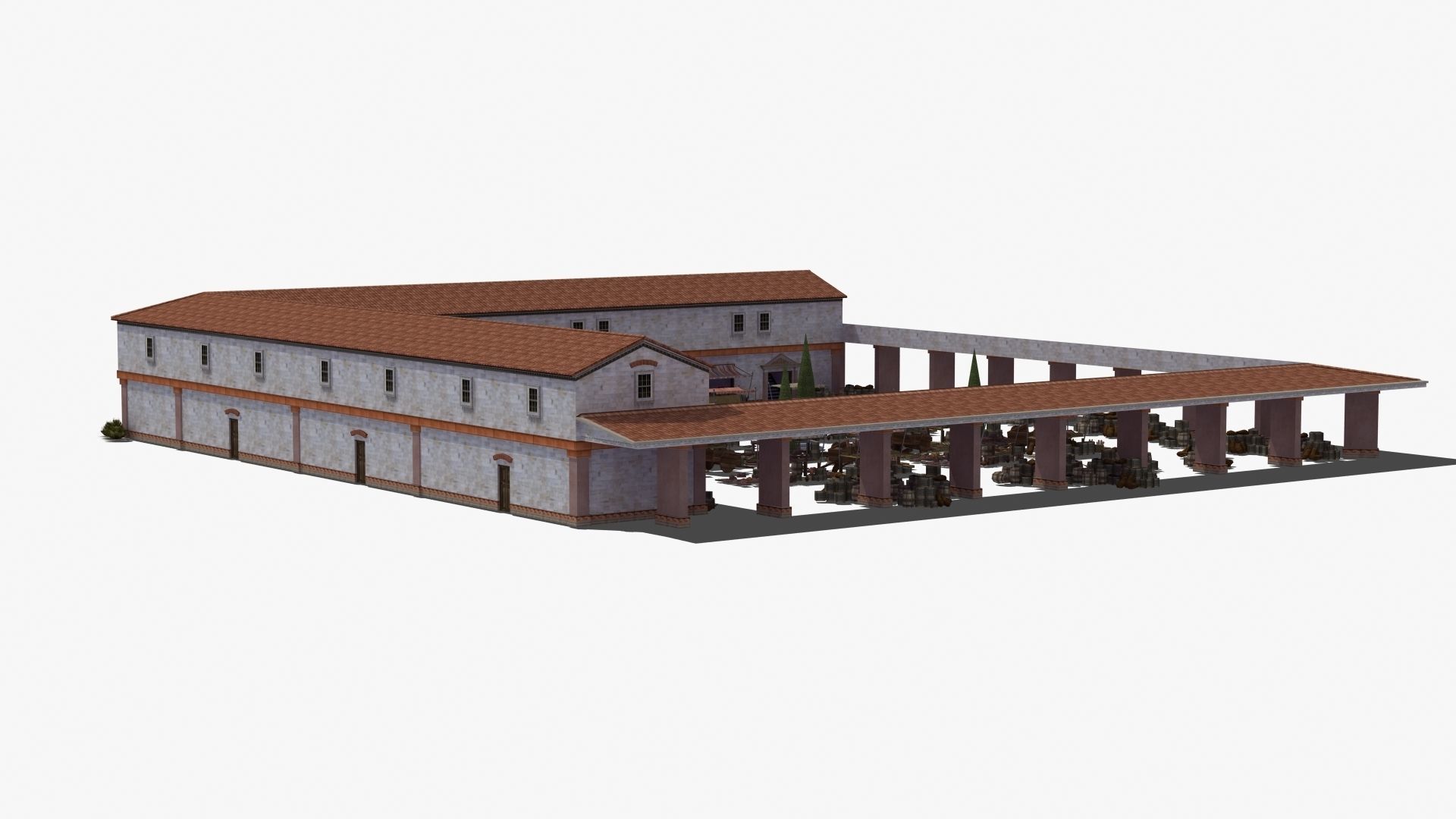 Ancient Marketplace 3D model_37