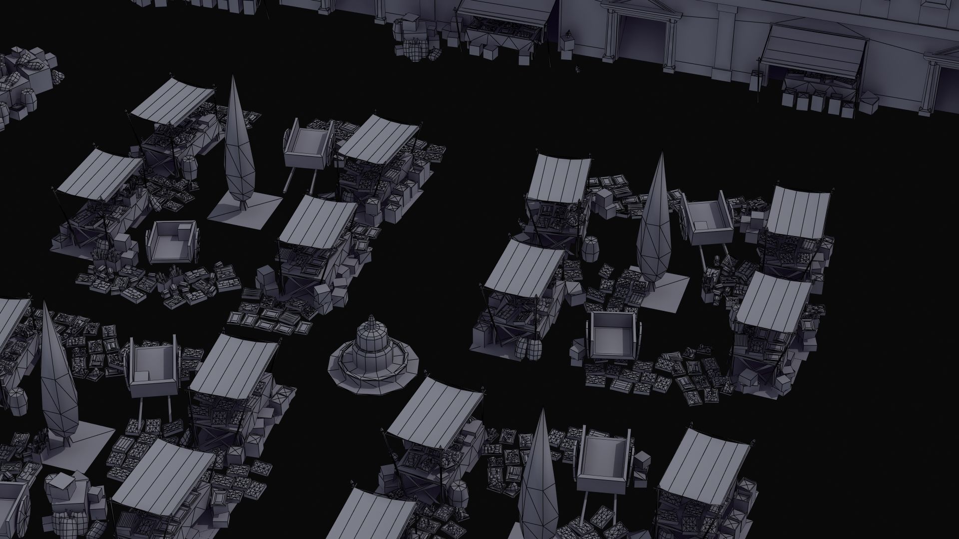 Ancient Marketplace 3D model_49