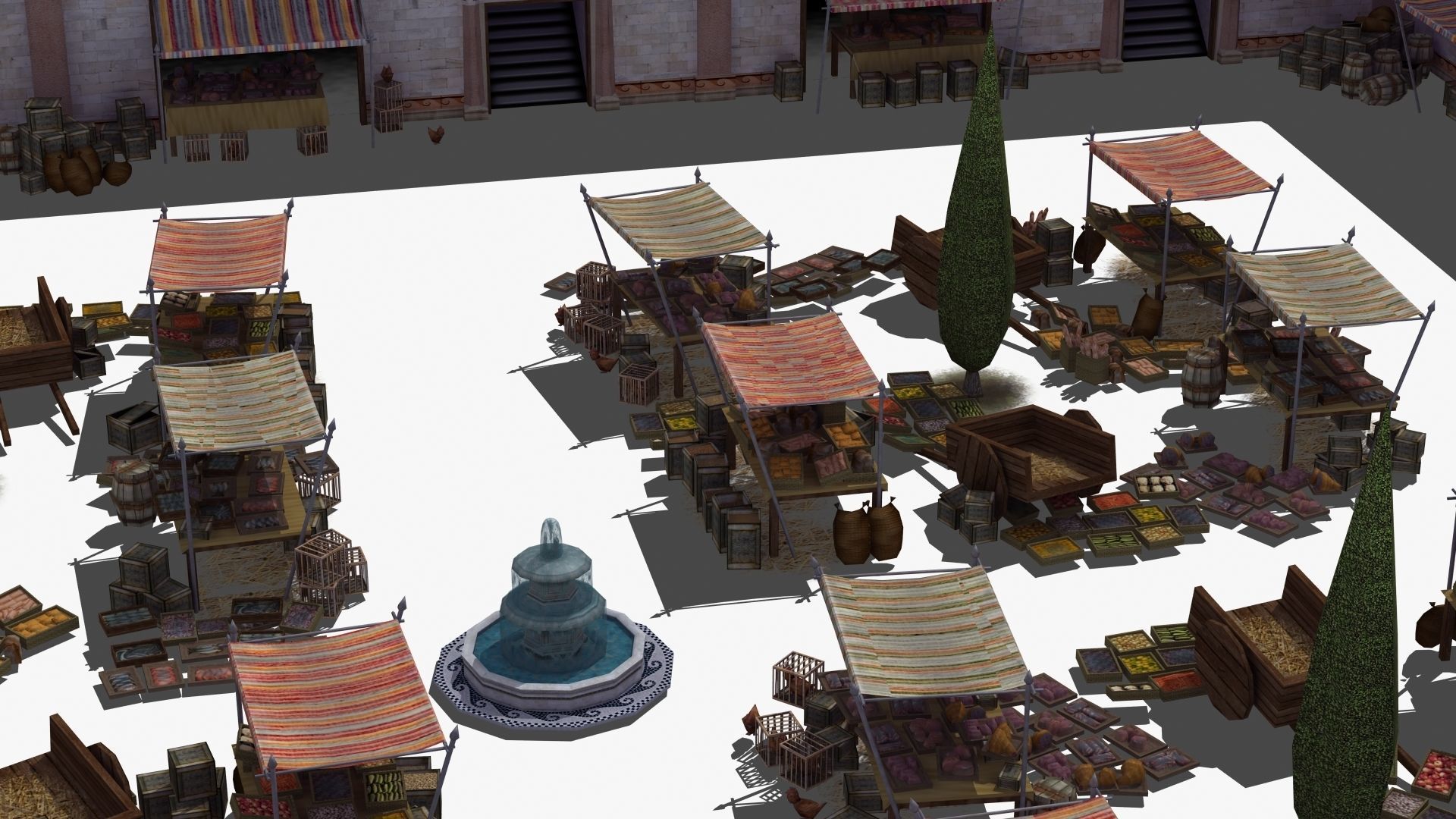 Ancient Marketplace 3D model_26