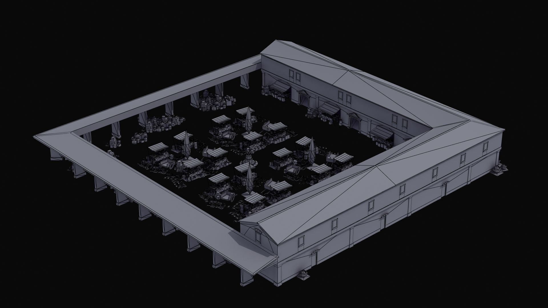 Ancient Marketplace 3D model_38