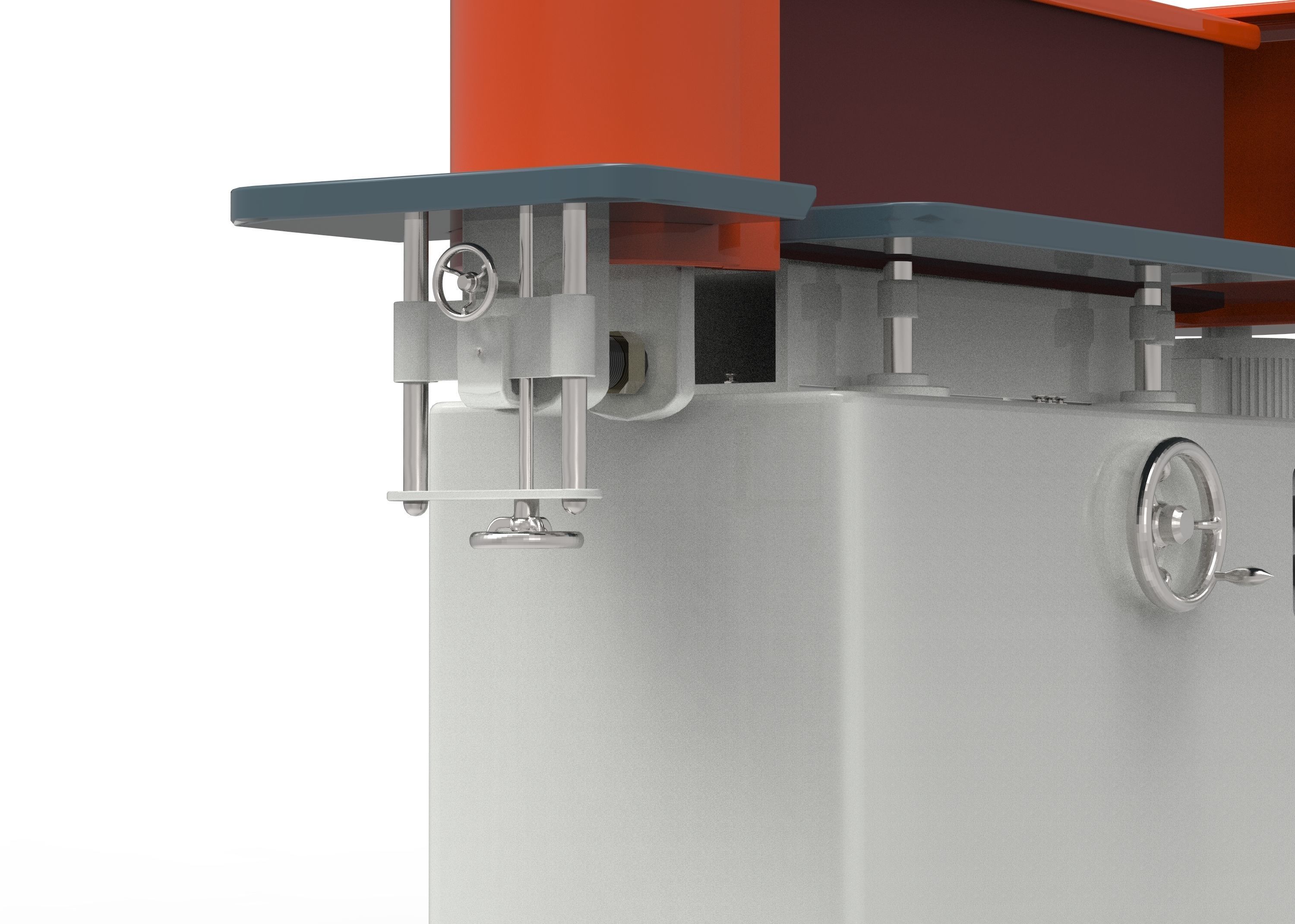 woodworking sanding machine Low-poly 3D model_3