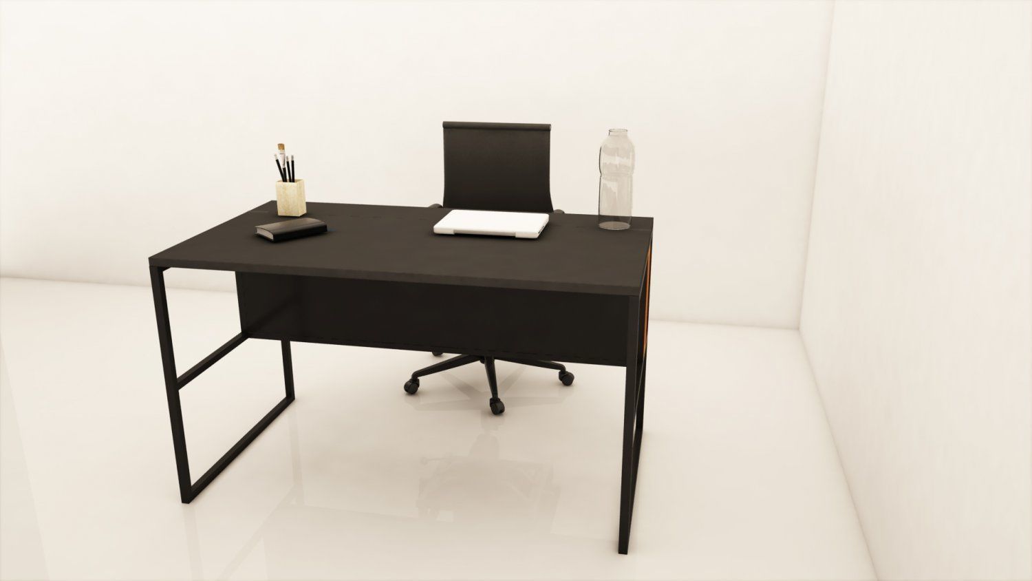 Modern Office Table 3D model_2