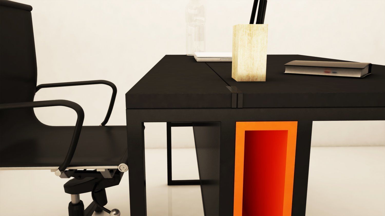 Modern Office Table 3D model_1