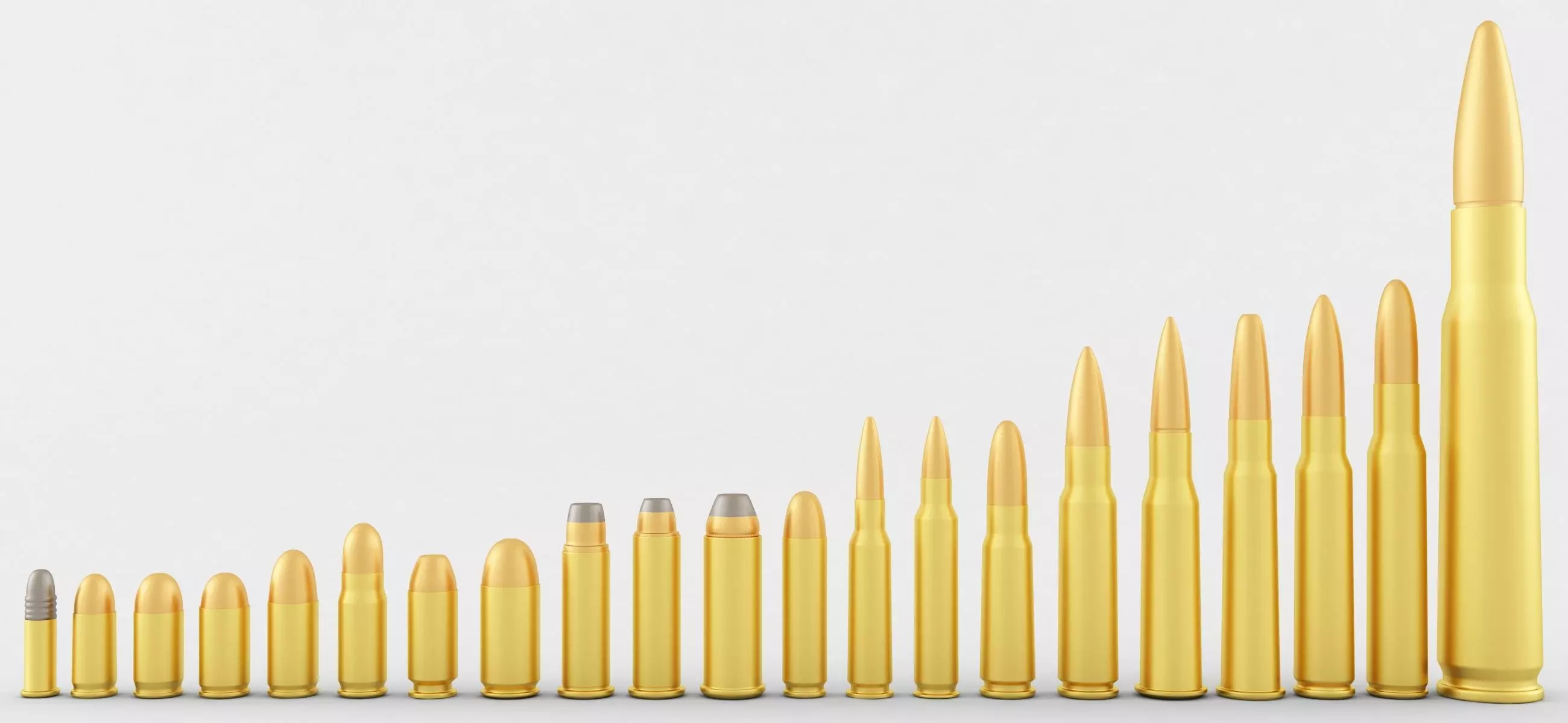 The Pistol and Rifle Cartridge Collection  3D model_0