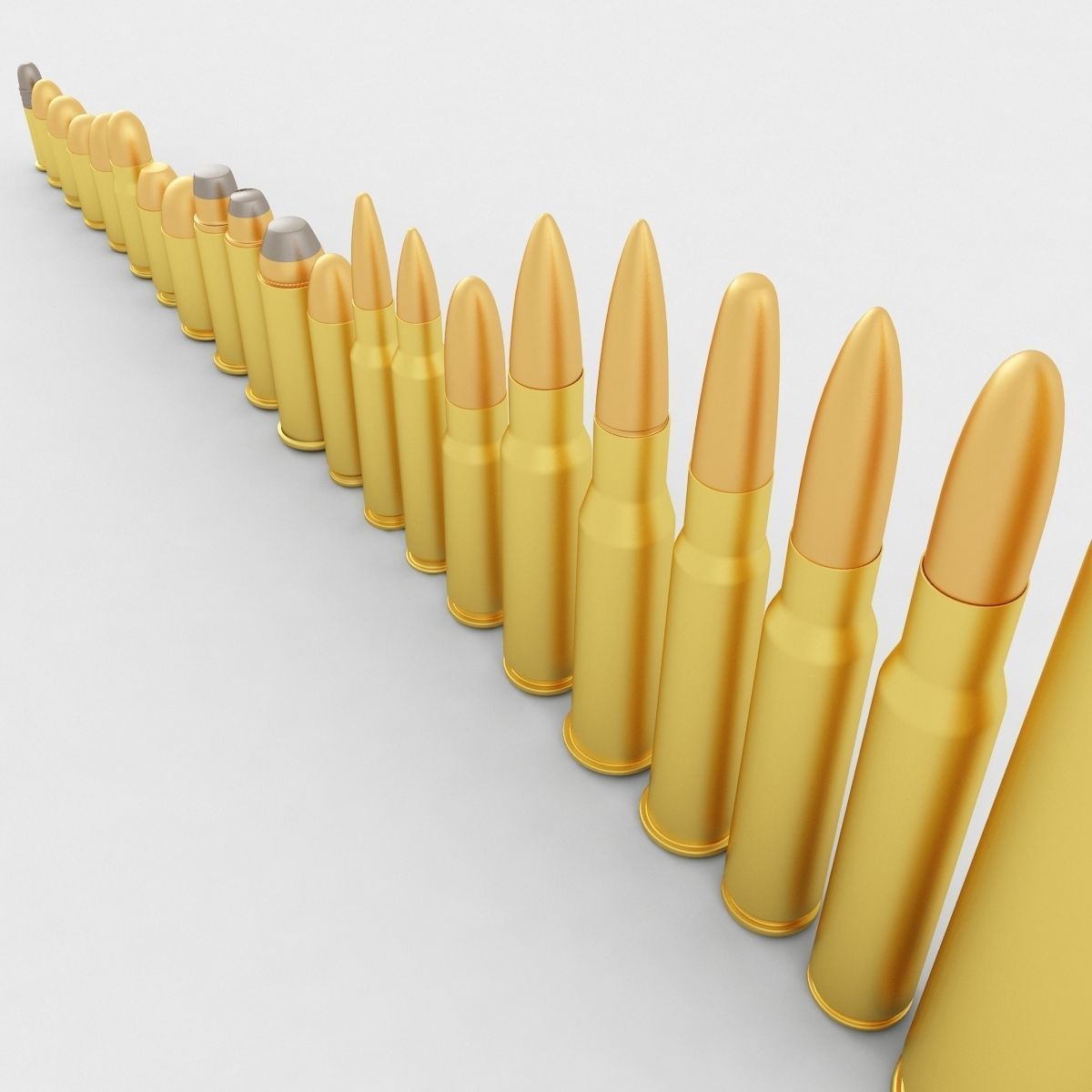 The Pistol and Rifle Cartridge Collection  3D model_2