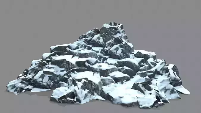 Rock Set with snow