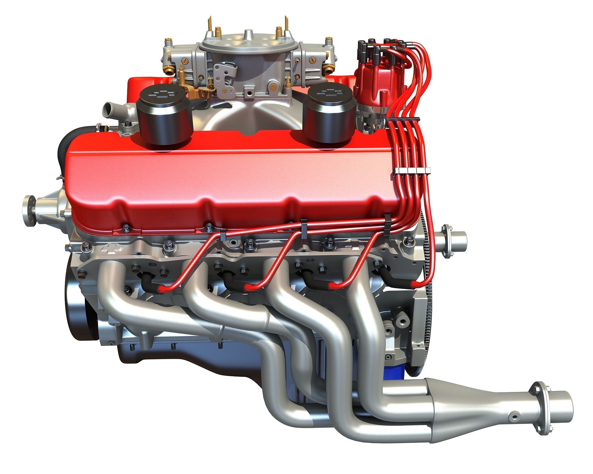 V8 Engine 3D model_1