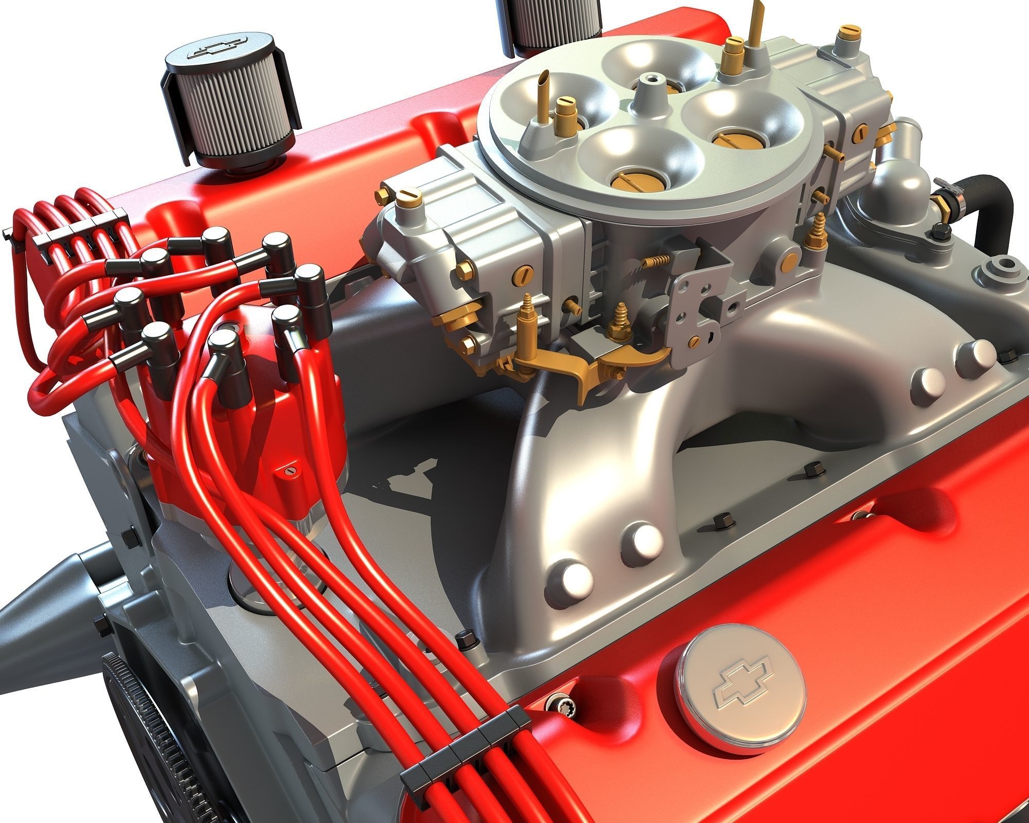 V8 Engine 3D model_12