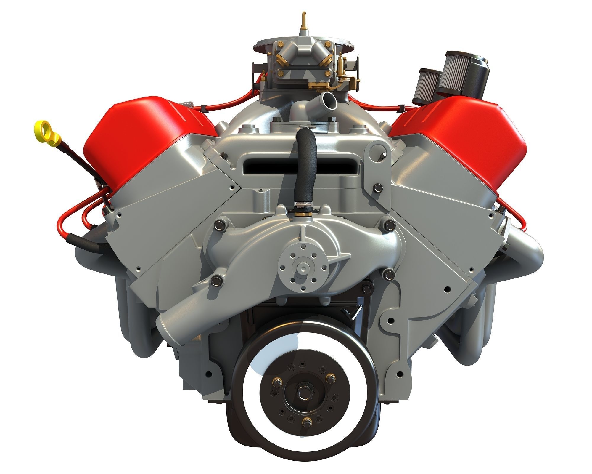 V8 Engine 3D model_9