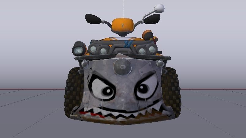 Quad ATV Low-poly 3D model_13