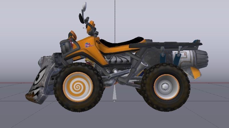Quad ATV Low-poly 3D model_12