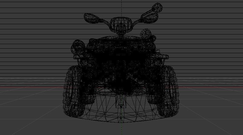 Quad ATV Low-poly 3D model_21