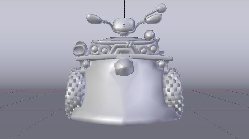 Quad ATV Low-poly 3D model_17