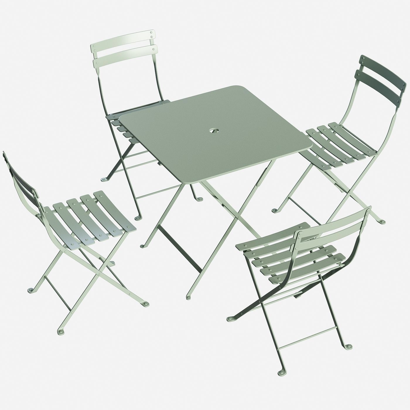 Fermob Bistro set 3D model_3