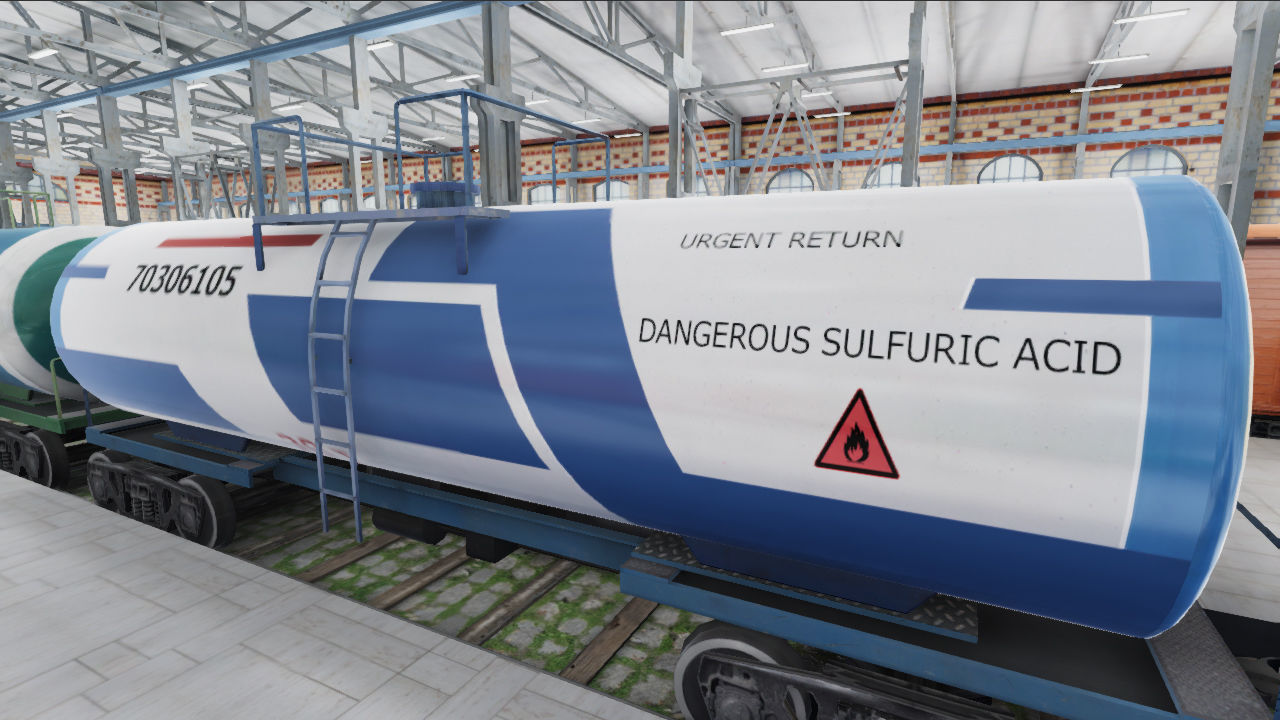 Railway Station Scene - Trains Pack Low-poly 3D model_6