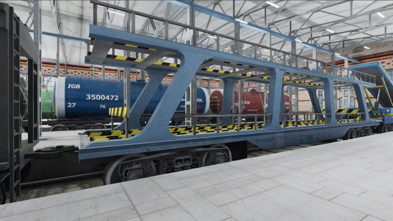 Railway Station Scene - Trains Pack Low-poly 3D model_10