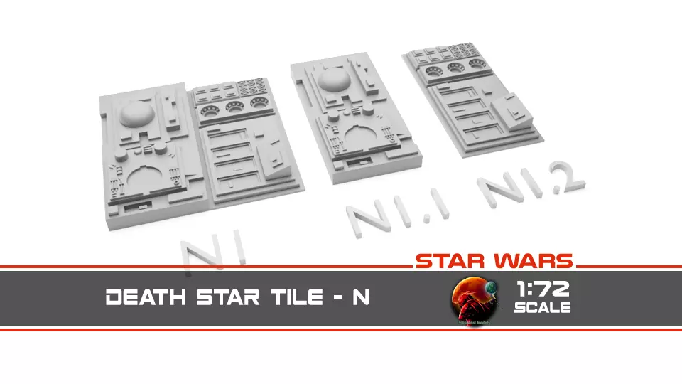 Death Star Tile   Type N 3D print model_0