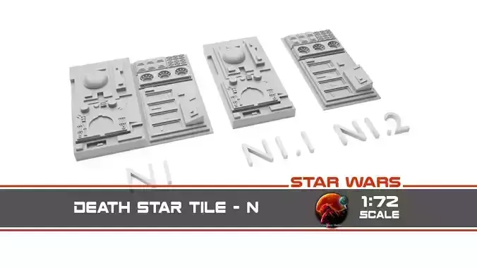 Death Star Tile   Type N 3D print model