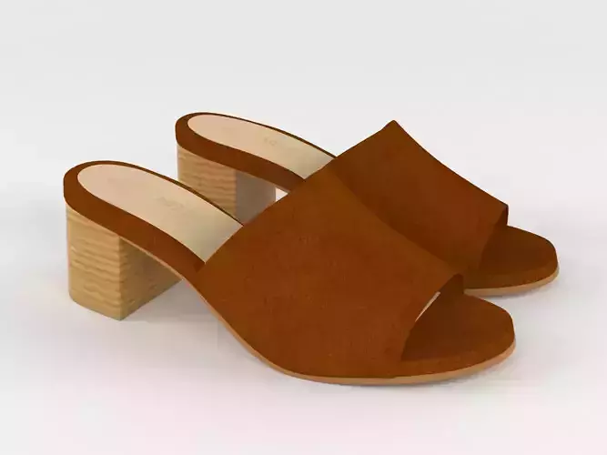 Women Slide Sandal 3D model