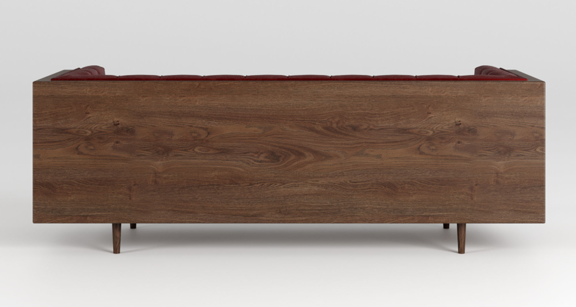 Baughman Style Walnut Encased sofa 3D model_8