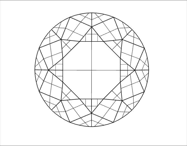 Round Diamond 3d model Low-poly 3D model_11