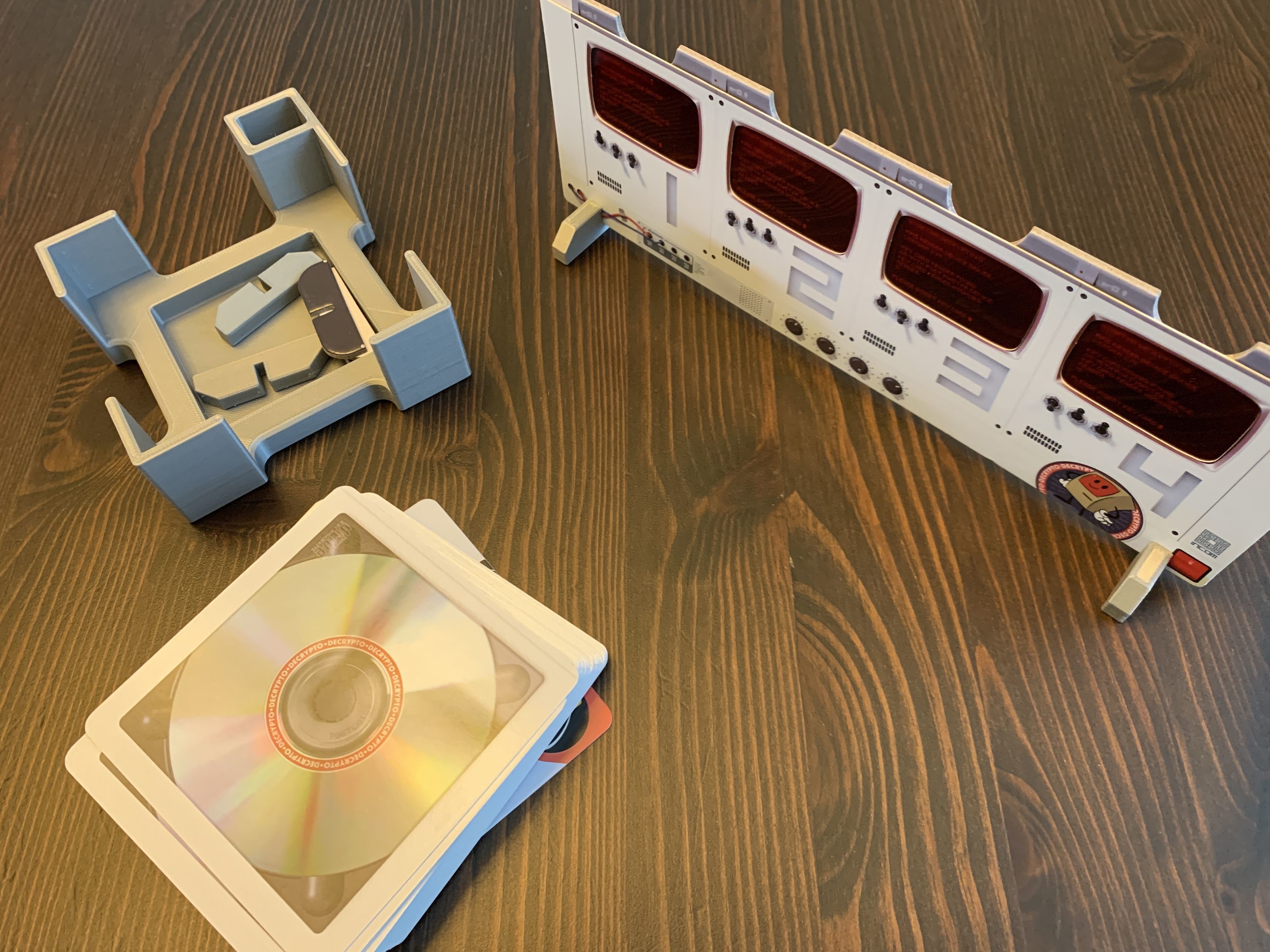 Decrypto Board Game Organizer Insert with Laserdrive Expansion 3D print model_9