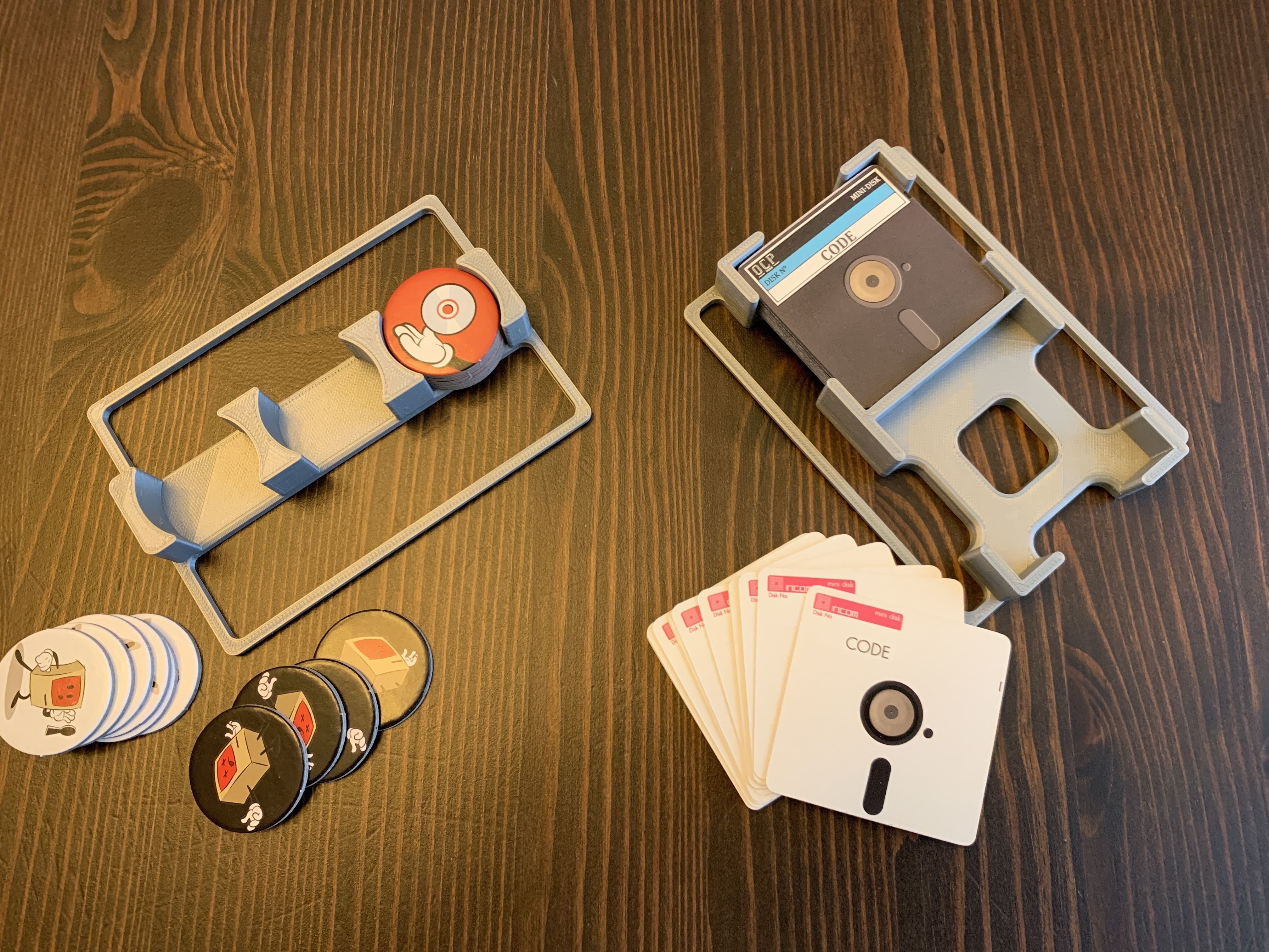 Decrypto Board Game Organizer Insert with Laserdrive Expansion 3D print model_7