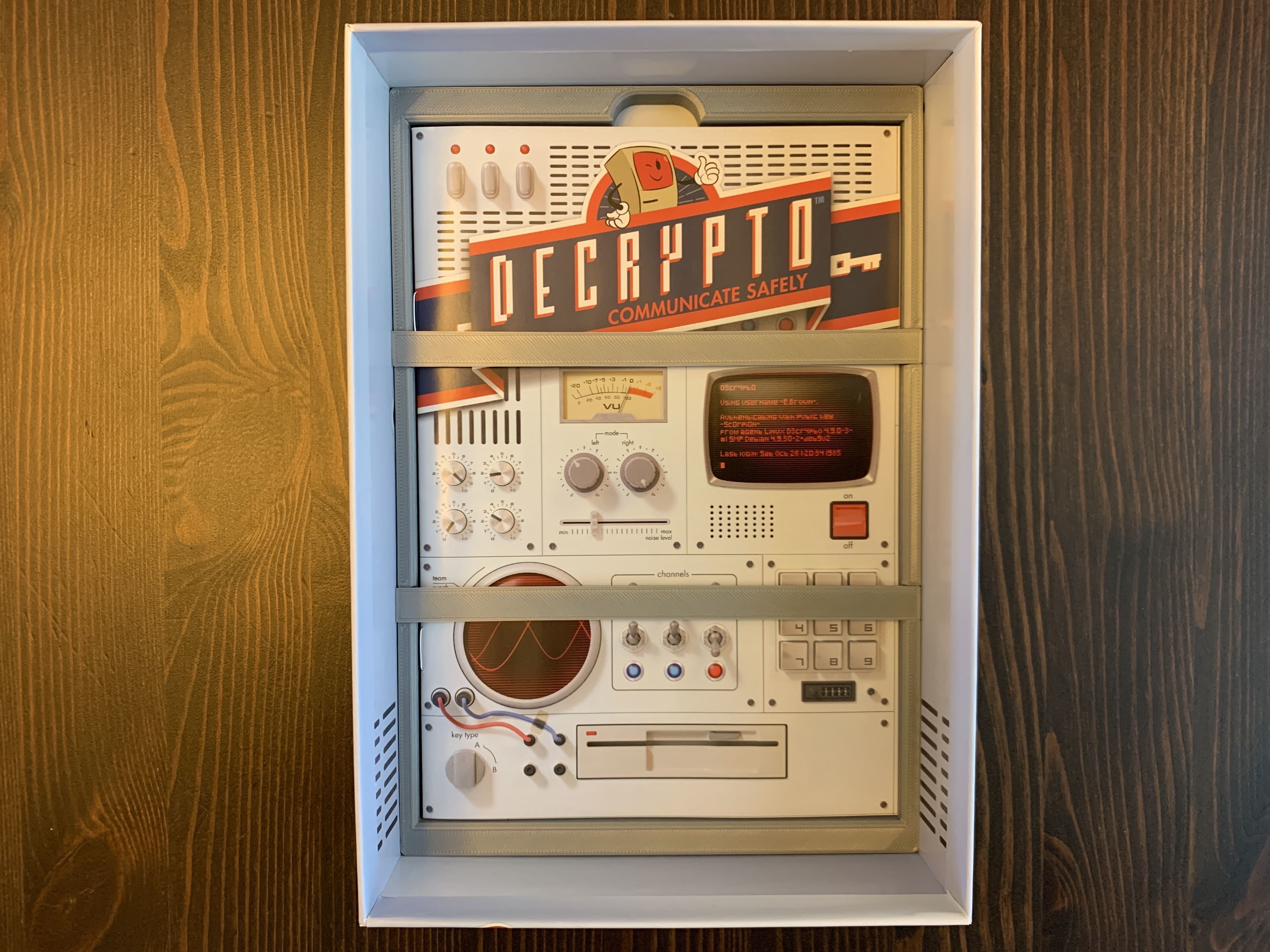 Decrypto Board Game Organizer Insert with Laserdrive Expansion 3D print model_4