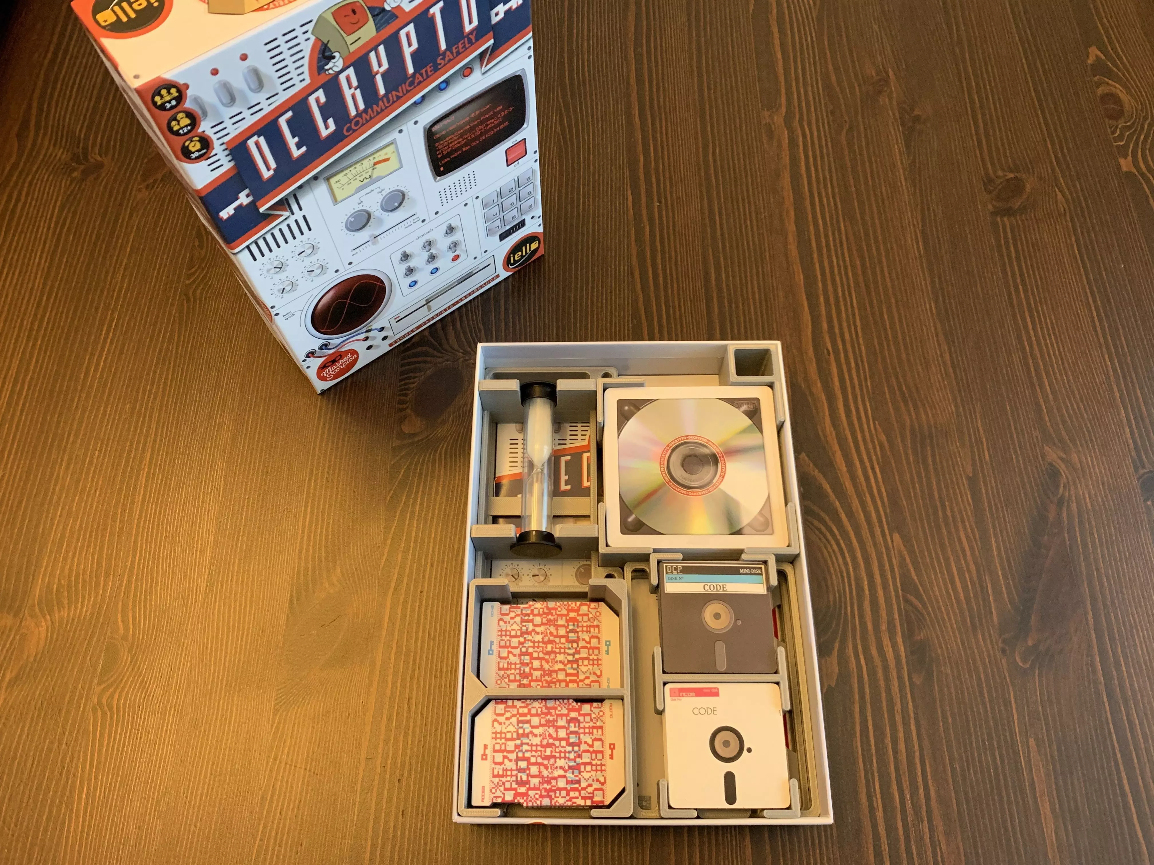 Decrypto Board Game Organizer Insert with Laserdrive Expansion 3D print model_0