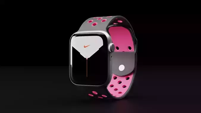 Apple Watch Series 5 regular and Nike Edition 3D model