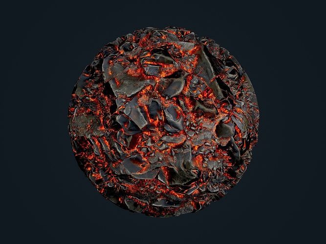 Lava Ground Seamless PBR Texture 10 Texture