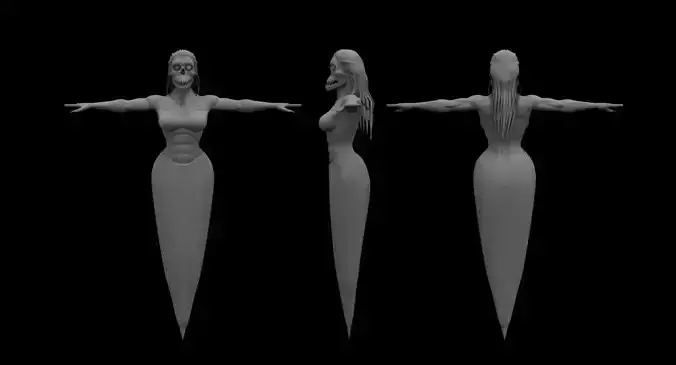 flying ghost 3d model