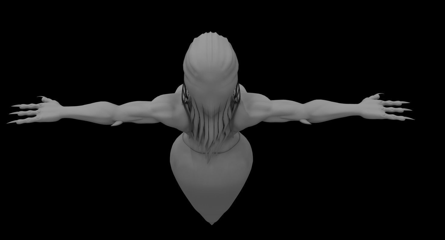 flying ghost 3d model 3D model_4