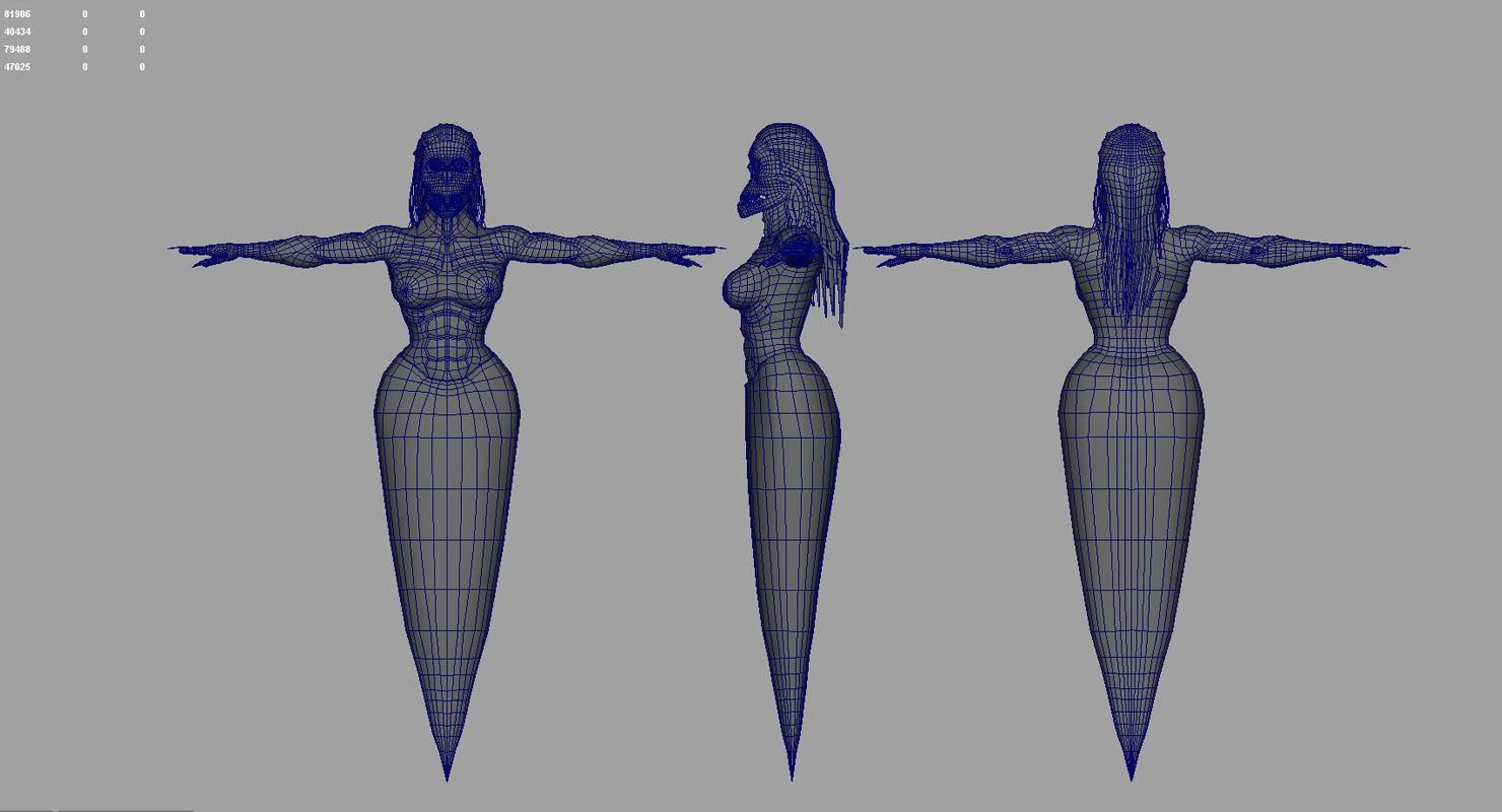 flying ghost 3d model 3D model_6
